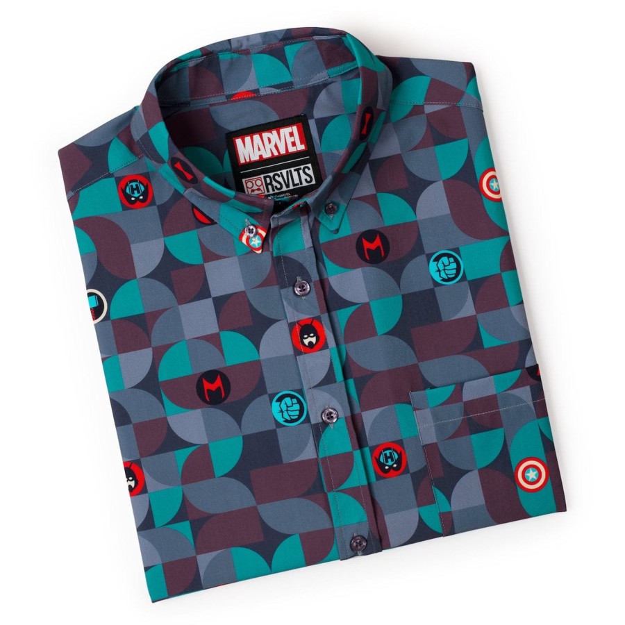 Marvel Marvel'S Avengers "Super Symbols" Kunuflex Short Sleeve Shirt Wholesale