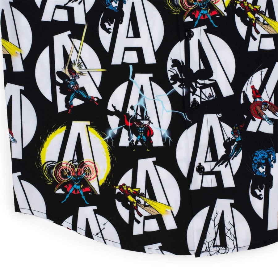 Marvel Marvel'S Avengers "A Is For Avengers" Kunuflex Short Sleeve Shirt New