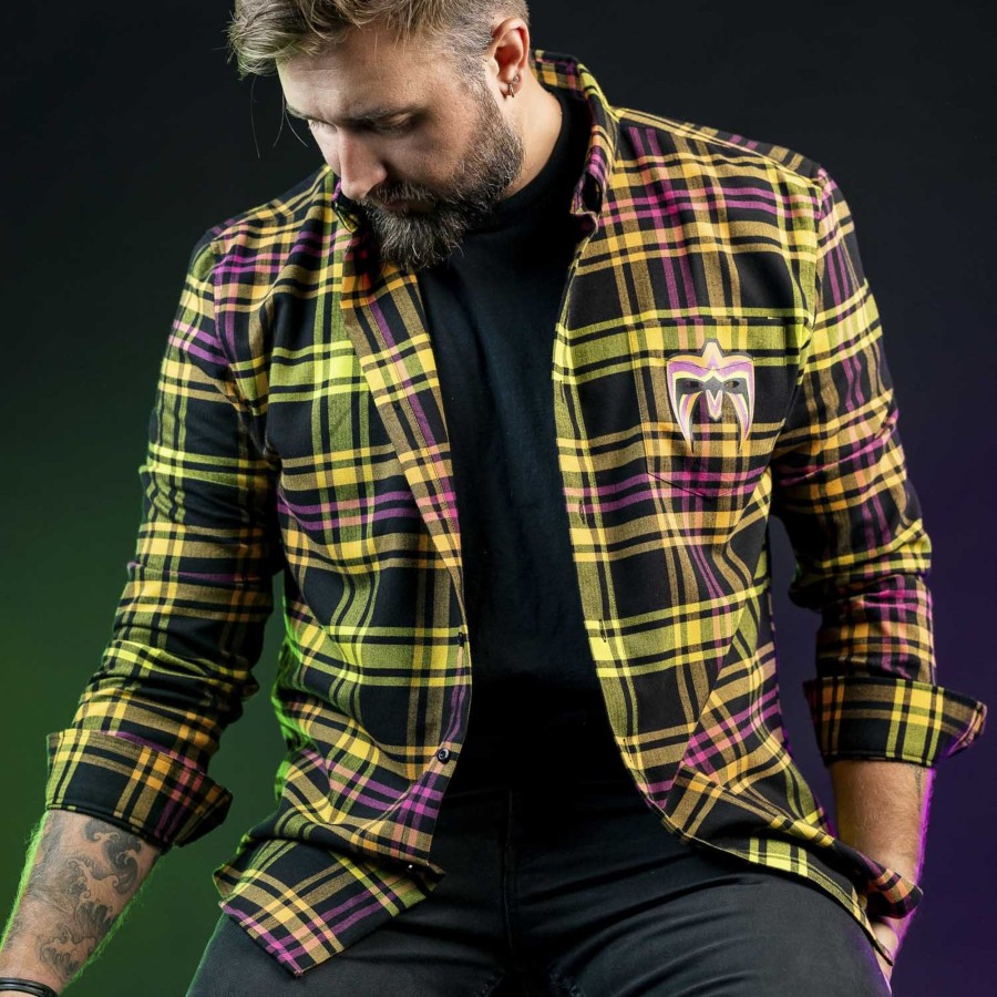 WWE Ultimate Warrior "Run Forever" Borlandflex Long Sleeve Flannel Online