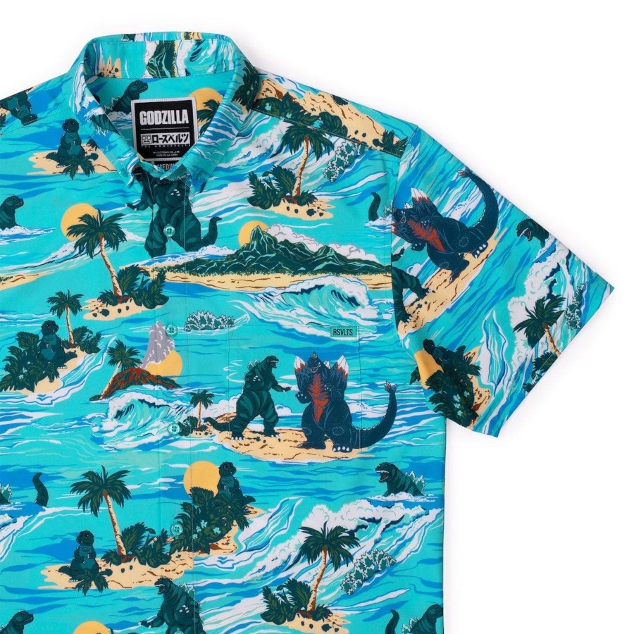 Godzilla Godzilla "Making Waves" Kunuflex Short Sleeve Shirt Hot