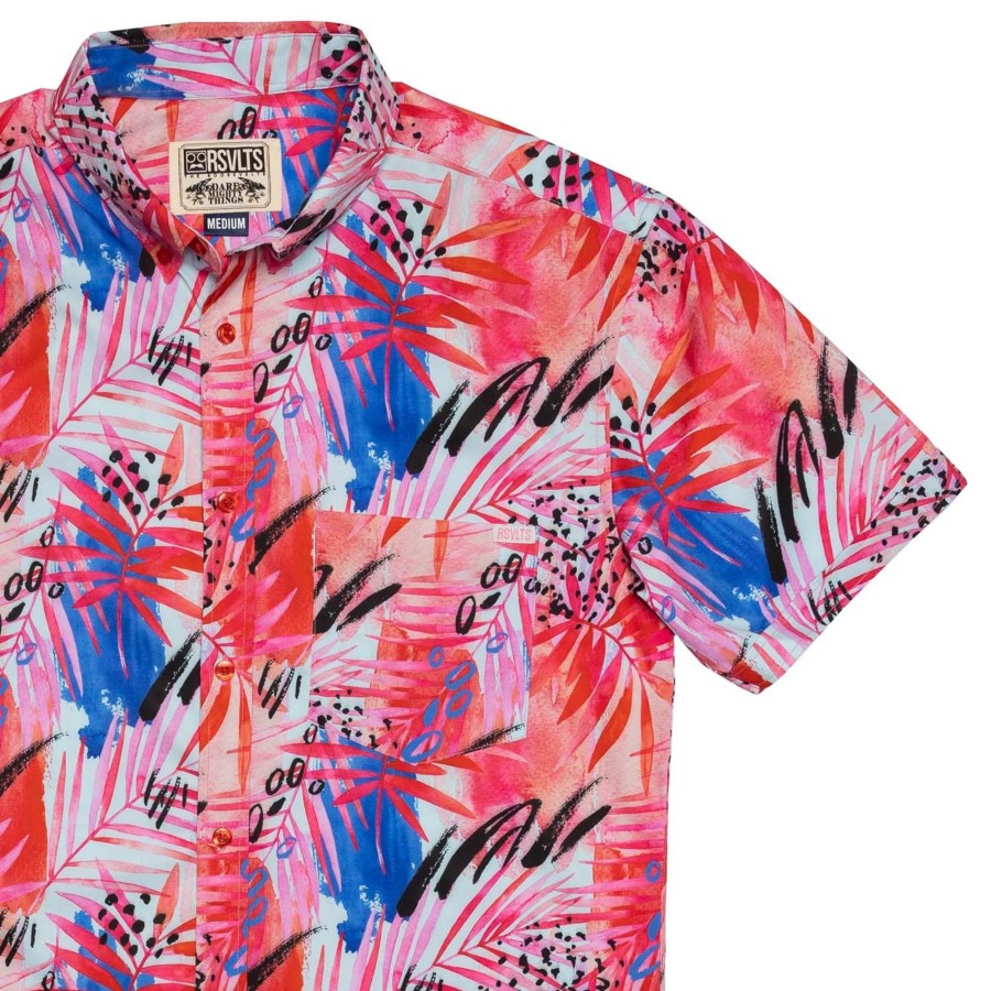 RSVLTS La Croy "Berry Mystique" Kunuflex Short Sleeve Shirt Hot