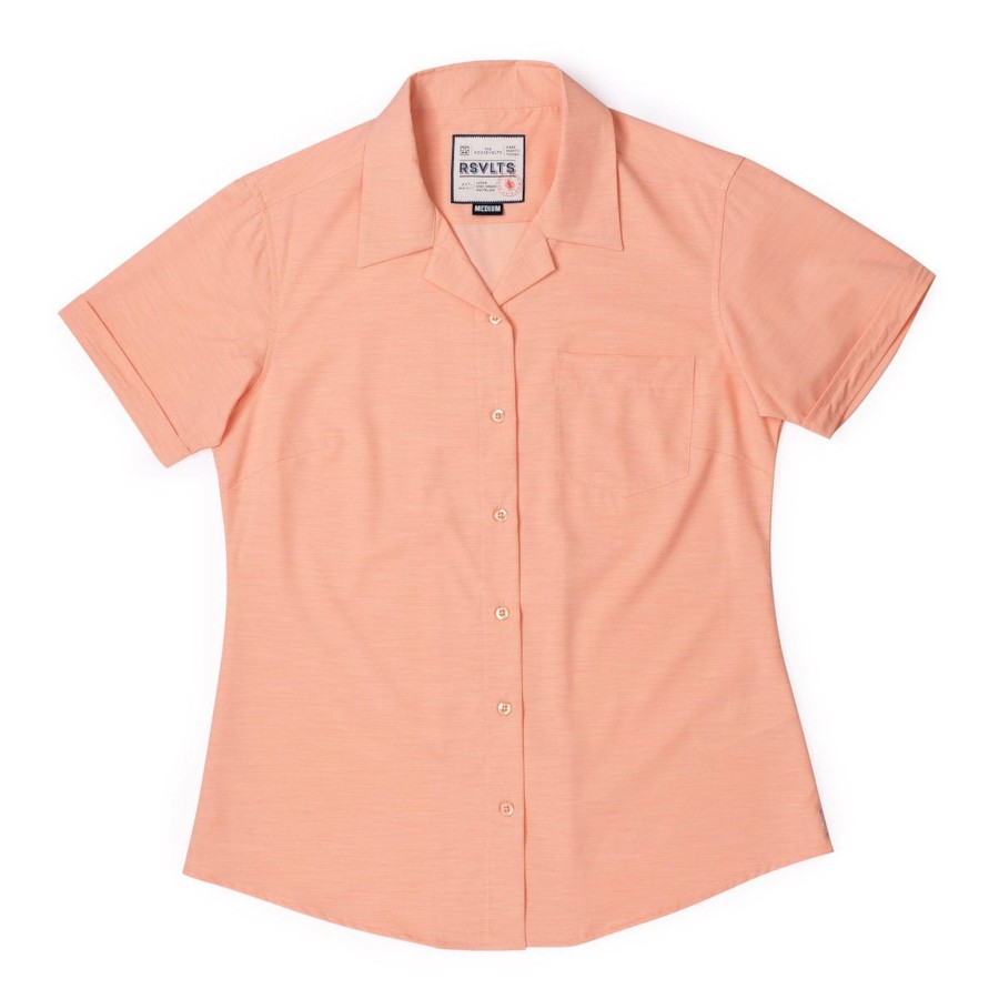 RSVLTS Peach Chaos Women'S Kunuflex Short Sleeve Shirt Online