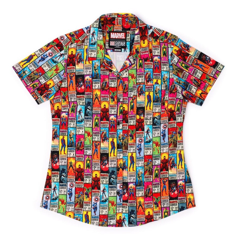 Marvel Marvel 85Th Anniversary "Corner Box Brigade" Women'S Kunuflex Short Sleeve Shirt Wholesale