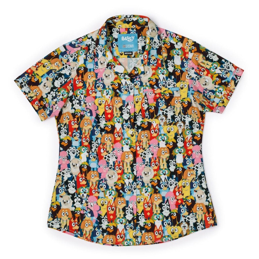 Bluey Bluey "Primary Pals" Women'S Kunuflex Short Sleeve Shirt Best