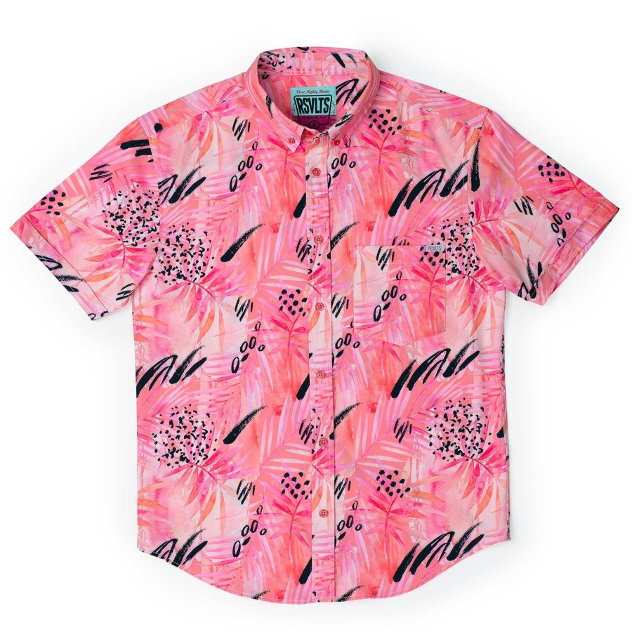 RSVLTS La Croy "Strawberry Margarita" Kunuflex Short Sleeve Shirt New