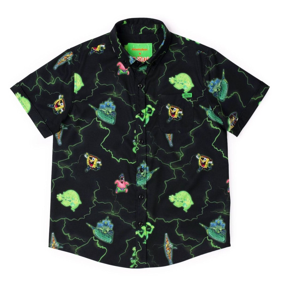 Nickelodeon Spongebob "Property Of The Flying Dutchman" Youth Kunuflex Short Sleeve Shirt New