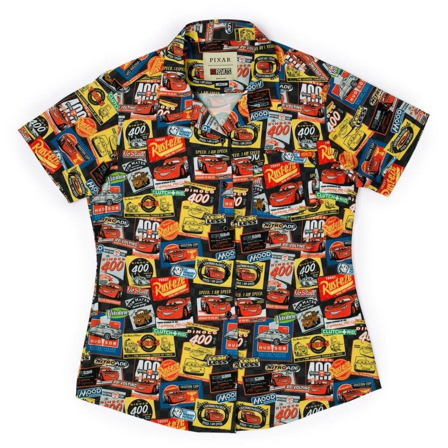 Disney and Pixar Disney And Pixar Cars "Sponsors Of Speed" Women'S Kunuflex Short Sleeve Shirt Clearance