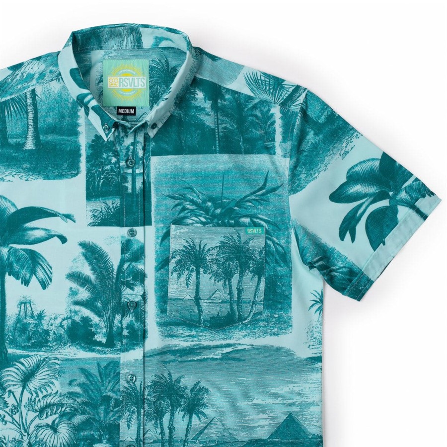 RSVLTS Litho Palms Kunuflex Short Sleeve Shirt Online