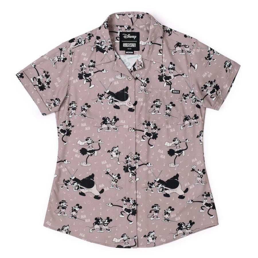 Disney Disney100 "Mickey Mouse Saves The Day" Women'S Kunuflex Short Sleeve Shirt Wholesale