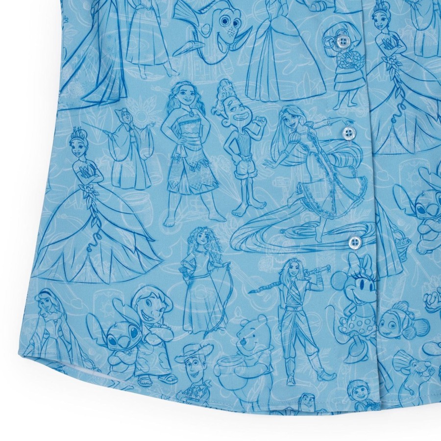 Disney Disney100 "Sketches To Screen" Women'S Kunuflex Short Sleeve Shirt Best