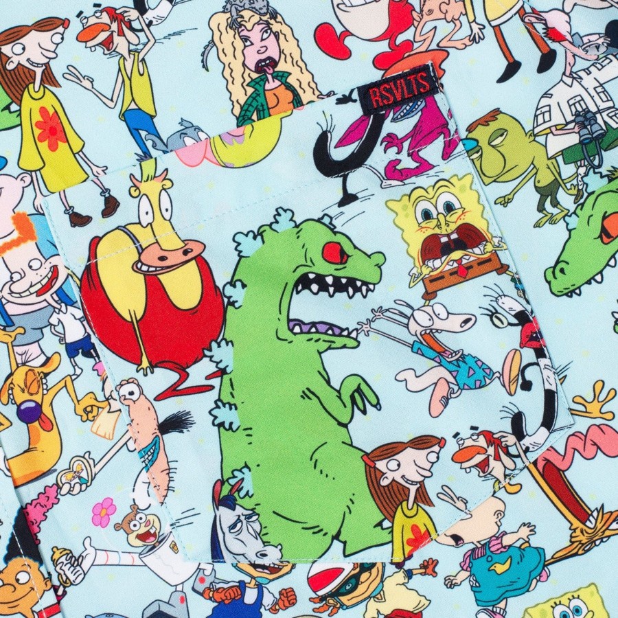 Nickelodeon Nickelodeon "90S Mashup" Kunuflex Short Sleeve Shirt Wholesale