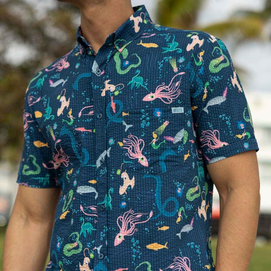 RSVLTS The Deep Stretch Seersucker Short Sleeve Shirt Wholesale