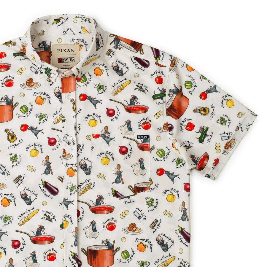 Disney and Pixar Disney And Pixar Ratatouille "Bon Rat-Petit" Kunuflex Short Sleeve Shirt New