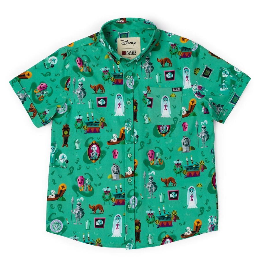 Disney Disney'S Haunted Mansion "After-Life Of The Party" Youth Kunuflex Short Sleeve Shirt New