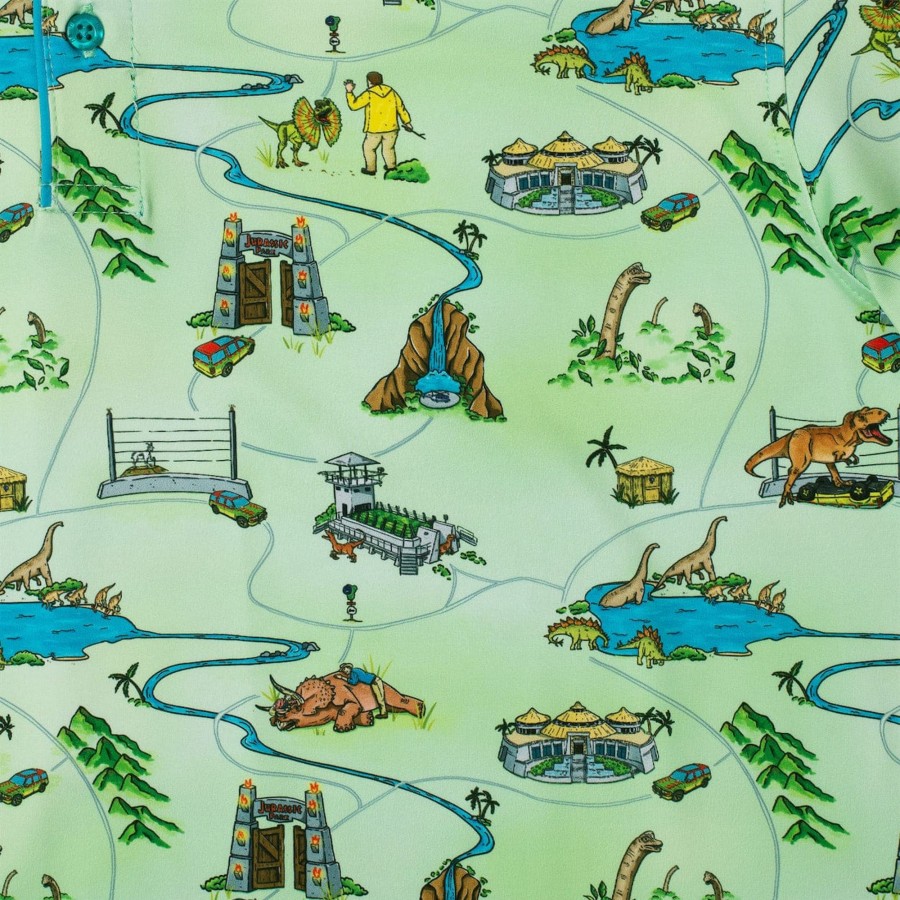 Jurassic Park Jurassic Park "Park Map" All-Day Polo Online