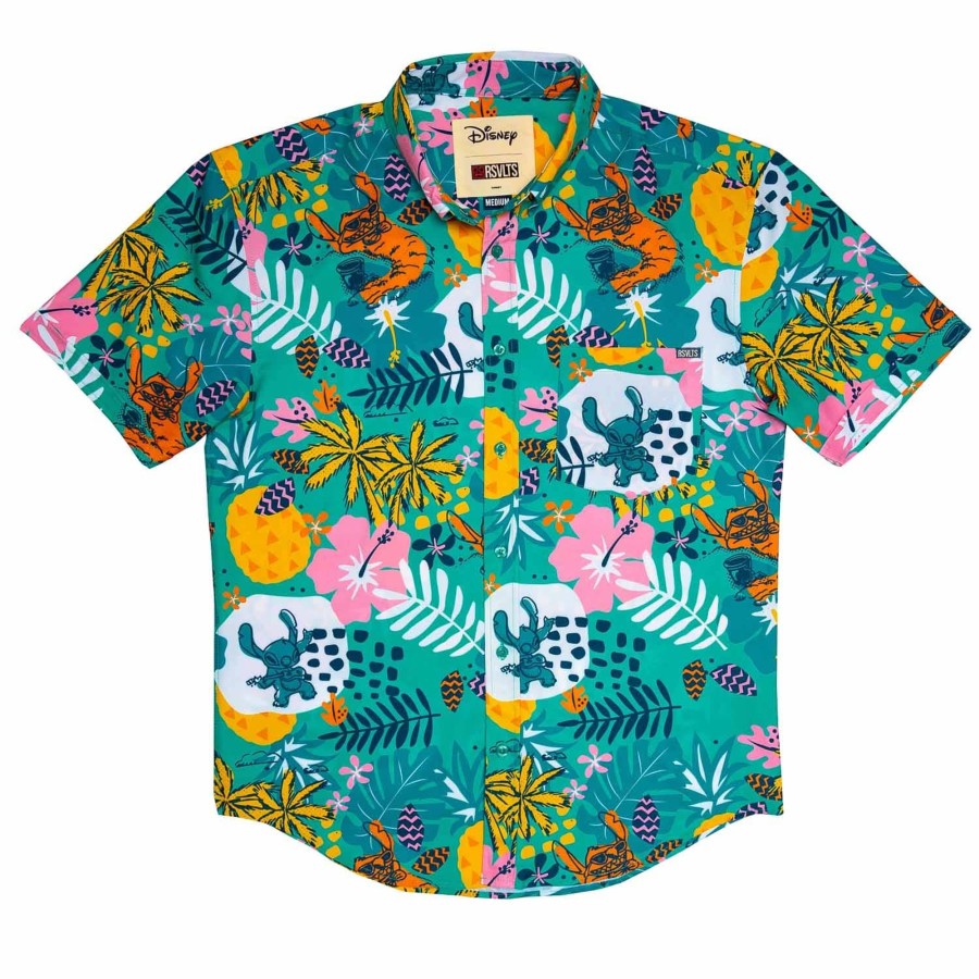 Disney and Pixar Tourist Style From Disney'S Lilo U0026 Stitch Kunuflex Short Sleeve Shirt Clearance