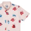 RSVLTS Red, White, And Blue Plate Special Kunuflex Short Sleeve Shirt Clearance