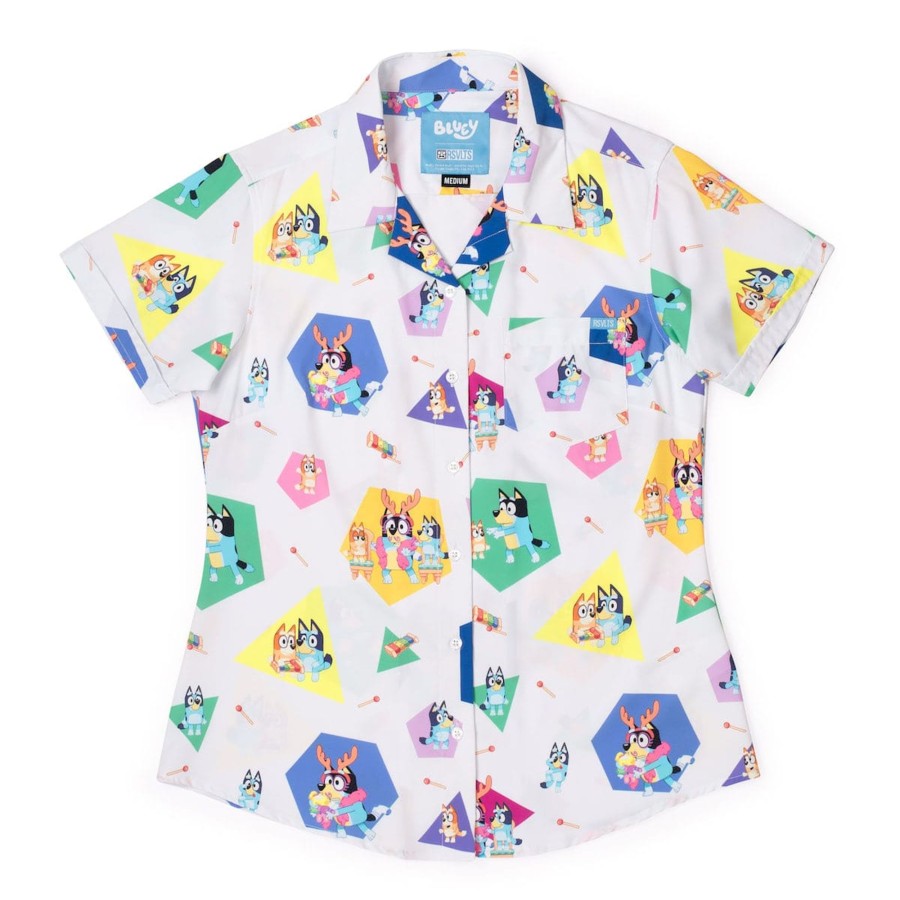 Bluey Bluey "Magic Xylophone" Women'S Kunuflex Short Sleeve Shirt Clearance