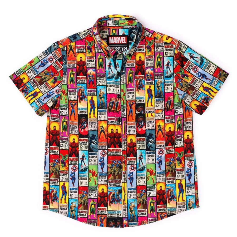 Marvel Marvel 85Th Anniversary "Corner Box Brigade" Youth Kunuflex Short Sleeve Shirt Online