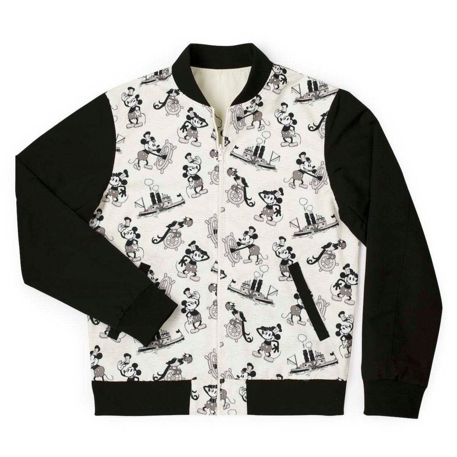 Disney Disney100 "Steamboat Mickey" Limited Edition Reversible Bomber Jacket Clearance