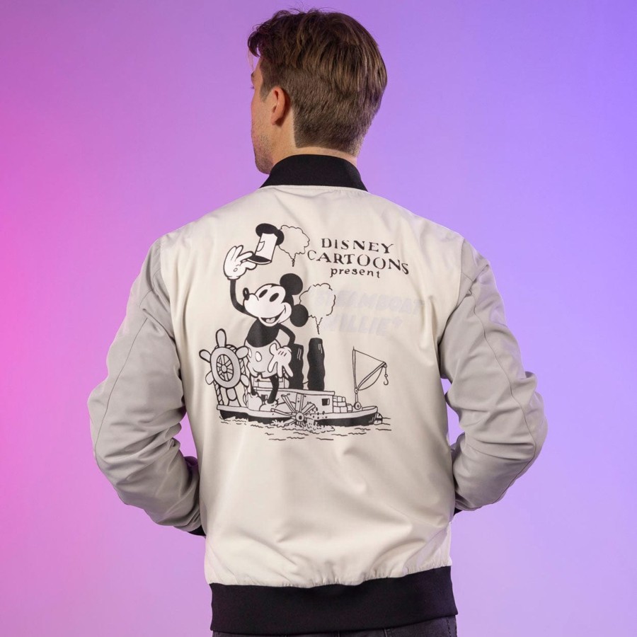 Disney Disney100 "Steamboat Mickey" Limited Edition Reversible Bomber Jacket Clearance