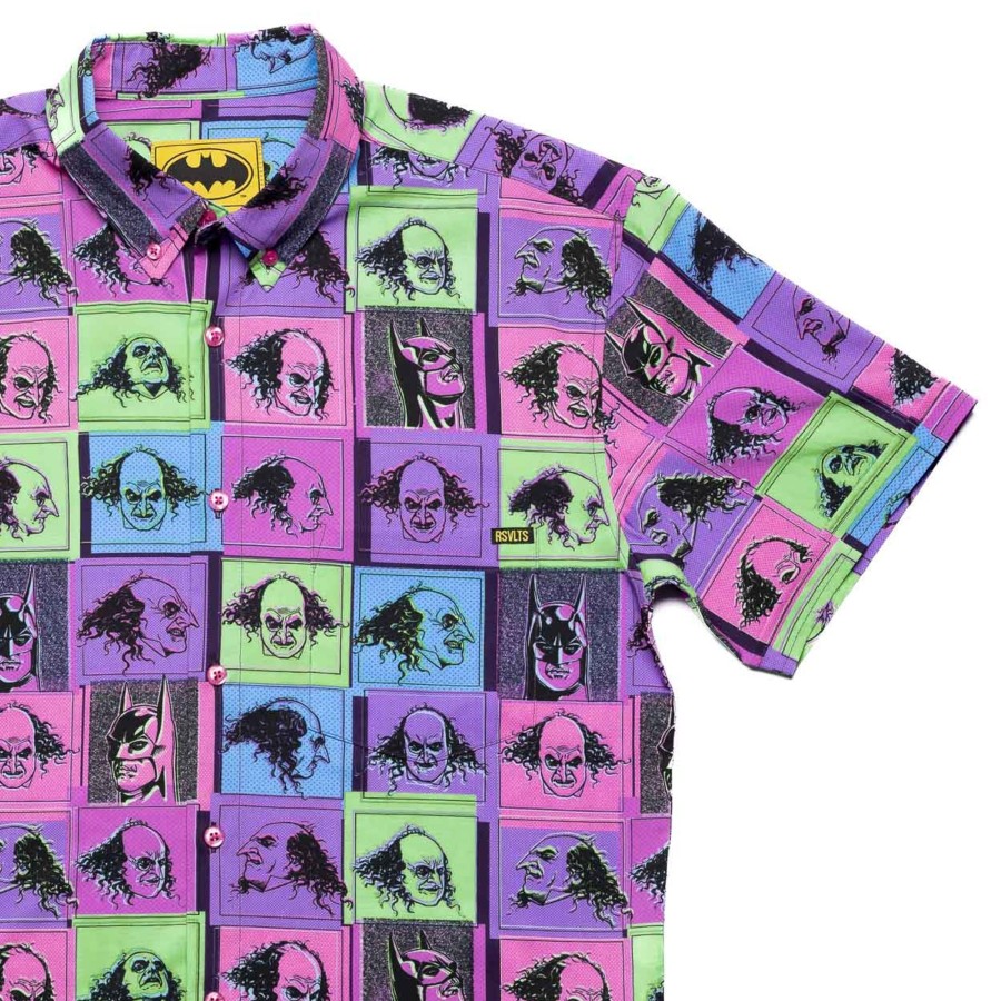 Batman Batman 85Th Anniversary "Penguin Pop" Kunuflex Short Sleeve Shirt Hot