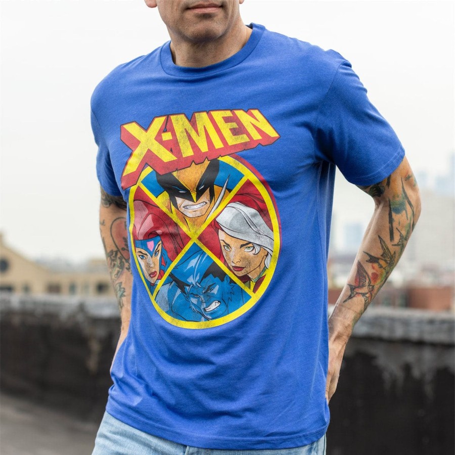 Marvel X-Men"Animated Squad" Crewneck Tee Online