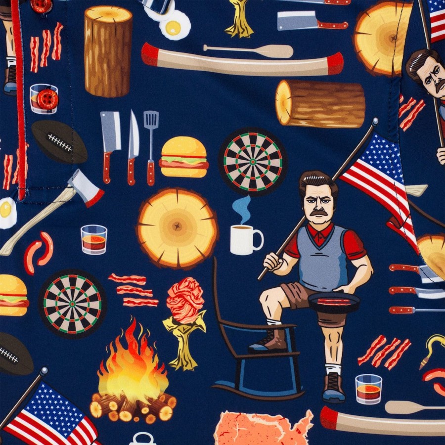 Parks and Rec Ron Swanson'S Polo Of Greatness All-Day Polo Best