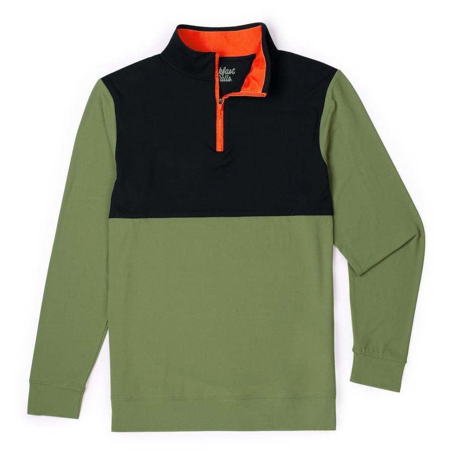 Breakfast Balls Breakfast Balls® "Olive" Quarter Zip Hot