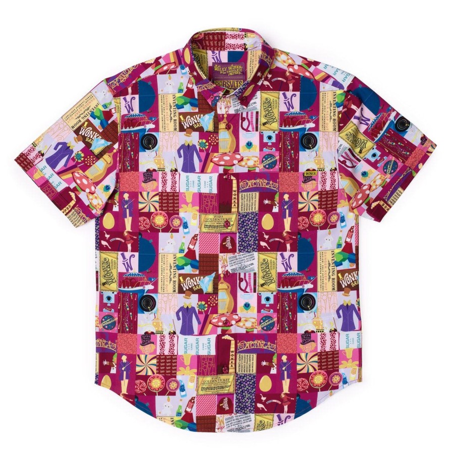 Willy Wonka Willy Wonka "The Wonderful World Of Willy Wonka" Kunuflex Short Sleeve Shirt Clearance