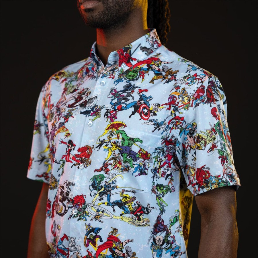 Marvel Marvel 85Th Anniversary "There Goes My Hero" Kunuflex Short Sleeve Shirt Online