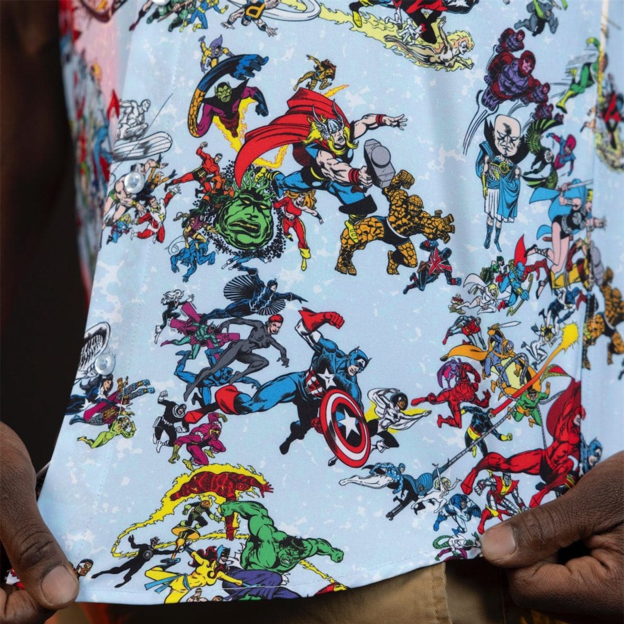 Marvel Marvel 85Th Anniversary "There Goes My Hero" Kunuflex Short Sleeve Shirt Online